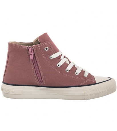 Tommy Hilfiger High Top Lace-Up Sneaker Antique Rose T3A4-32119-0890 303 (TH413-b) apavi