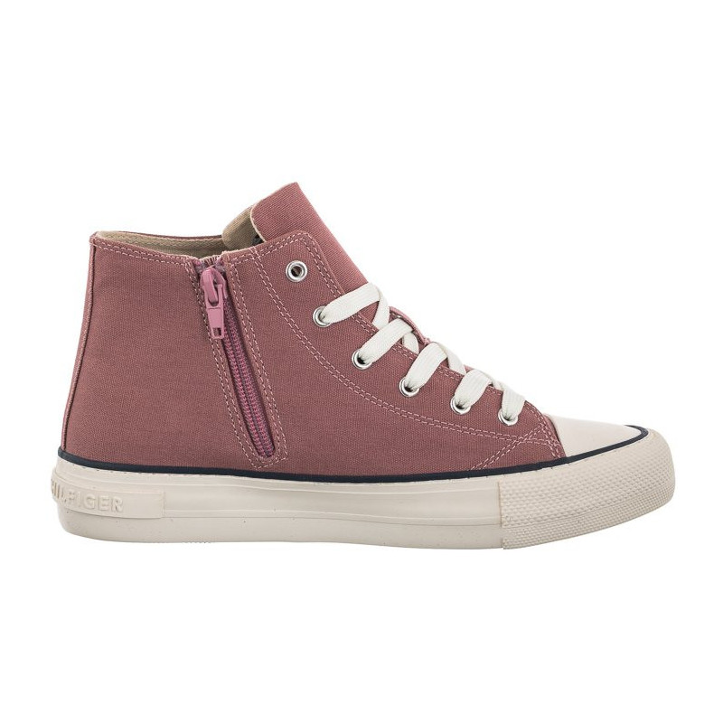 Tommy Hilfiger High Top Lace-Up Sneaker Antique Rose T3A4-32119-0890 303 (TH413-b) apavi