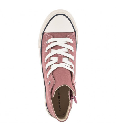 Tommy Hilfiger High Top Lace-Up Sneaker Antique Rose T3A4-32119-0890 303 (TH413-b) apavi