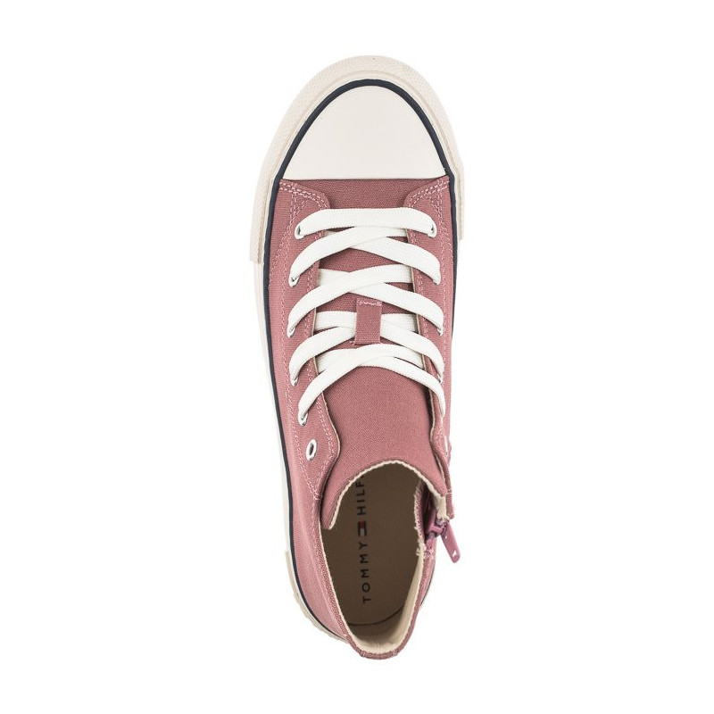 Tommy Hilfiger High Top Lace-Up Sneaker Antique Rose T3A4-32119-0890 303 (TH413-b) apavi