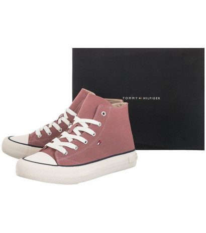 Tommy Hilfiger High Top Lace-Up Sneaker Antique Rose T3A4-32119-0890 303 (TH413-b) apavi