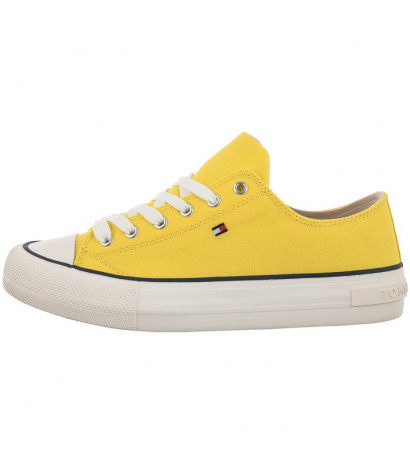 Tommy Hilfiger Low Cut Lace-Up Sneaker Yellow T3A4-32118-0890 200 (TH414-a) apavi