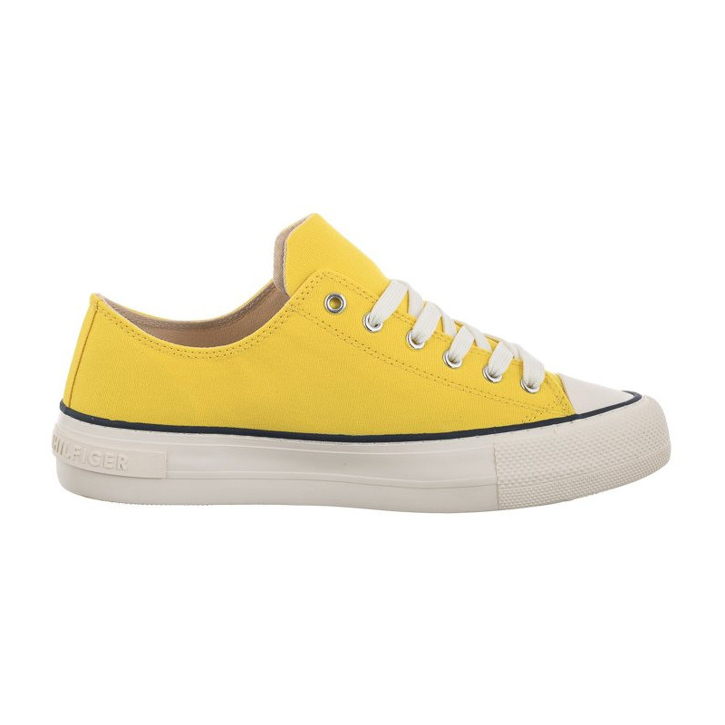 Tommy Hilfiger Low Cut Lace-Up Sneaker Yellow T3A4-32118-0890 200 (TH414-a) apavi