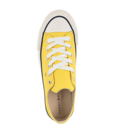 Tommy Hilfiger Low Cut Lace-Up Sneaker Yellow T3A4-32118-0890 200 (TH414-a) apavi