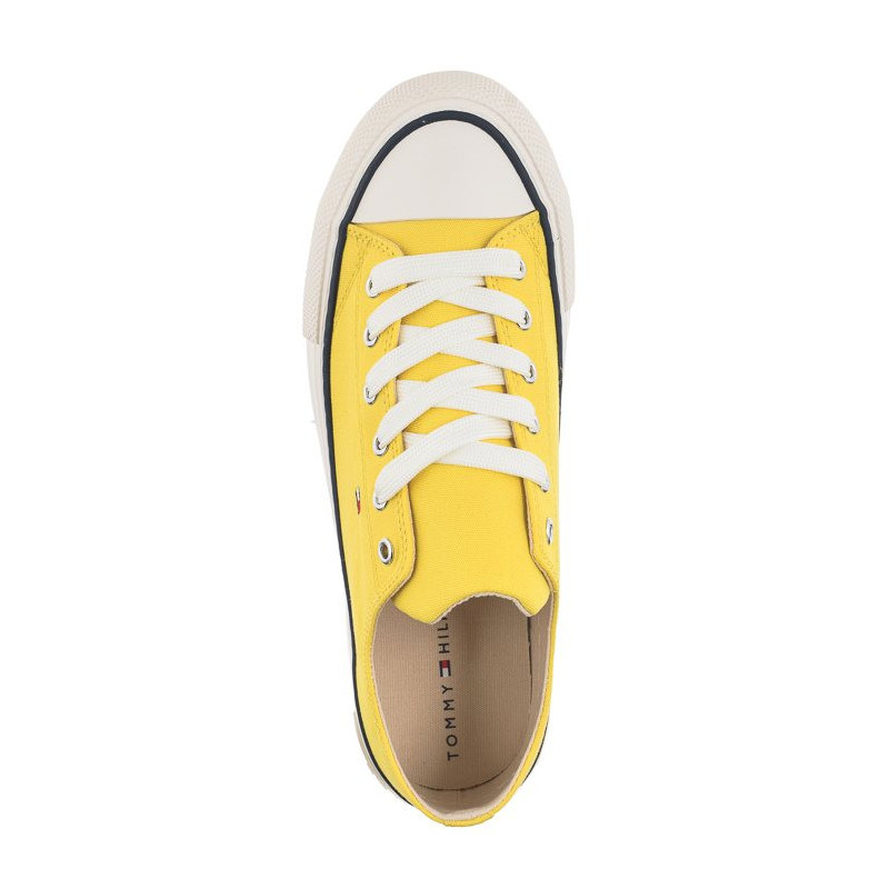 Tommy Hilfiger Low Cut Lace-Up Sneaker Yellow T3A4-32118-0890 200 (TH414-a) apavi