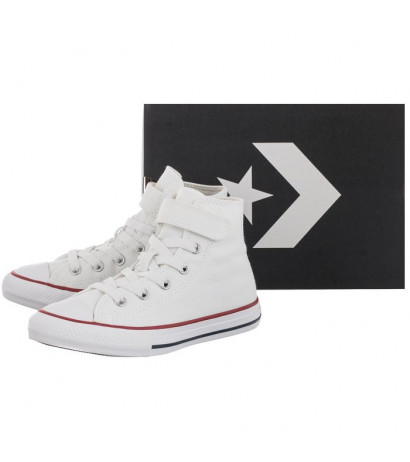 Converse CT All Star 1V Hi White/White/Natural 372884C (CO517-a) laisvalaikio bateliai