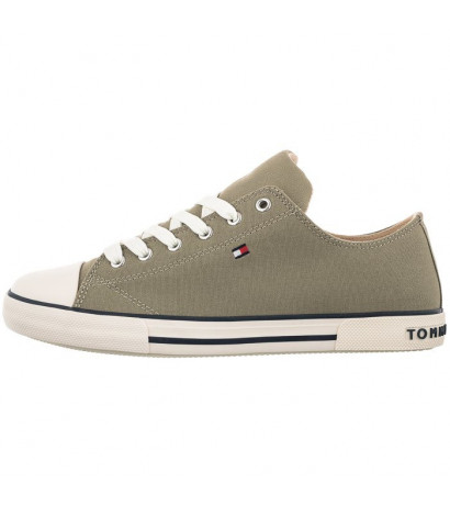 Tommy Hilfiger Low Cut Lace-Up Sneaker Military Green T3X4-32207-0890 414 (TH415-e) apavi