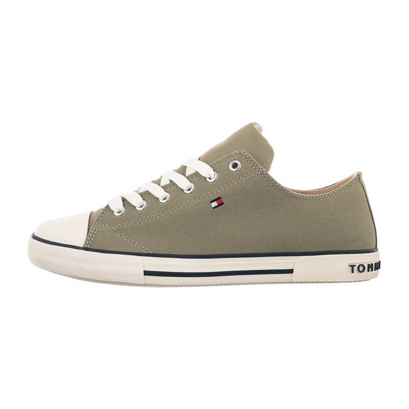 Tommy Hilfiger Low Cut Lace-Up Sneaker Military Green T3X4-32207-0890 414 (TH415-e) apavi