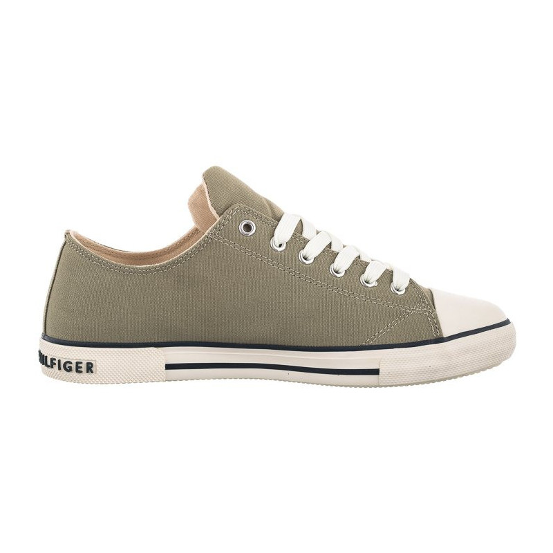 Tommy Hilfiger Low Cut Lace-Up Sneaker Military Green T3X4-32207-0890 414 (TH415-e) apavi