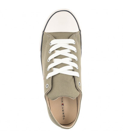 Tommy Hilfiger Low Cut Lace-Up Sneaker Military Green T3X4-32207-0890 414 (TH415-e) apavi