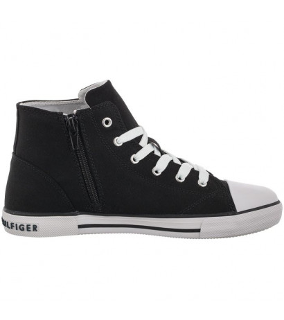 Tommy Hilfiger High Top Lace-Up Sneaker Black T3X4-32209-0890 999 (TH422-b) bateliai