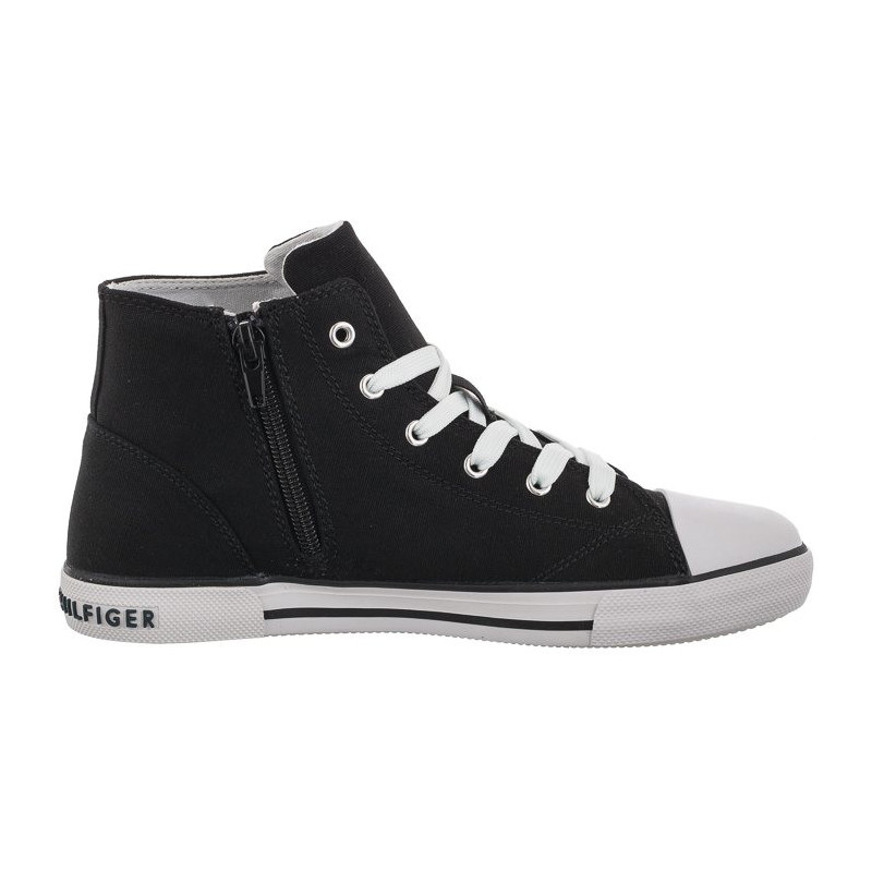 Tommy Hilfiger High Top Lace-Up Sneaker Black T3X4-32209-0890 999 (TH422-b) apavi