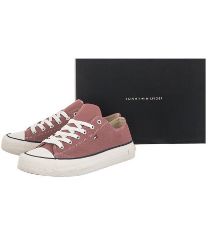 Tommy Hilfiger Low Cut Lace-Up Sneaker Antique Rose T3A4-32118-0890 303 (TH414-b) apavi