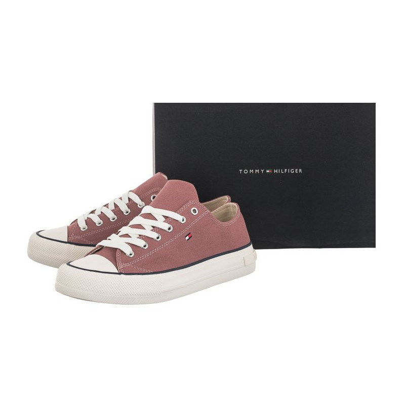 Tommy Hilfiger Low Cut Lace-Up Sneaker Antique Rose T3A4-32118-0890 303 (TH414-b) apavi