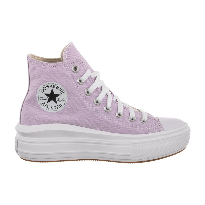 Converse CT All Star Move Hi Pale Amethyst/White/White 572722C (CO529-a) bateliai