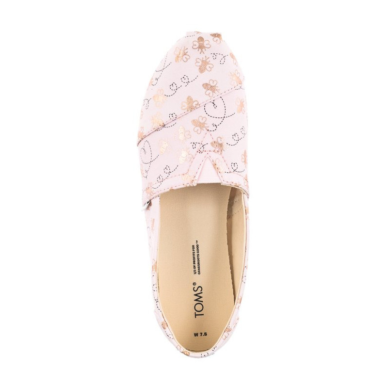 Toms Alpargata Barely Pink Foil Bee Mine Print 10017801 (TS20-a) kingad