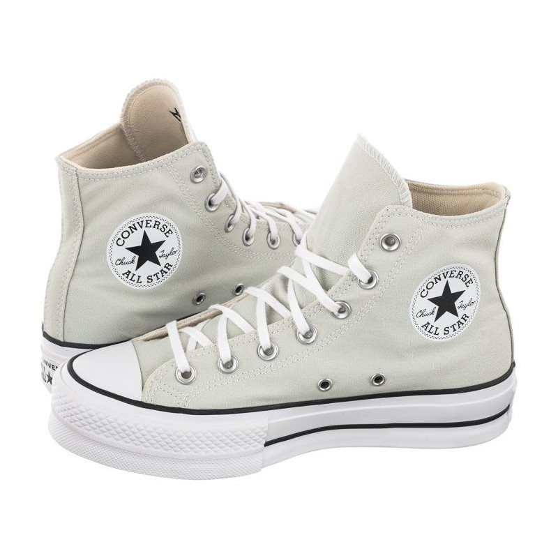 Converse CT All Star Lift Hi Light Silver/Black/White 572720C (CO468-c) apavi