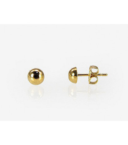 Gold classic studs earrings 1200102(Au-Y), Yellow Gold 585°