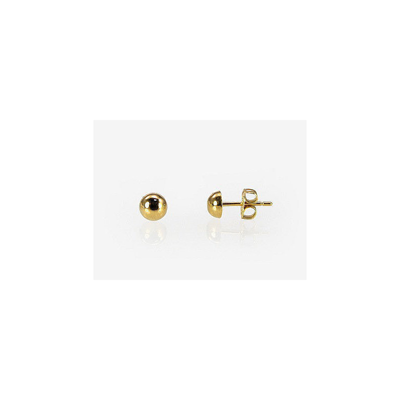 Gold classic studs earrings 1200102(Au-Y), Yellow Gold 585°