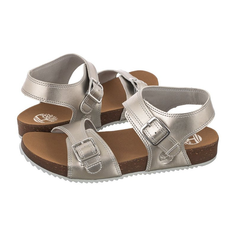 Timberland Castle Island Backstrap Silver Metallic 0A4341 040 (TI97-a) sandaalid