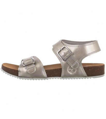 Timberland Castle Island Backstrap Silver Metallic 0A4341 040 (TI97-a) sandals