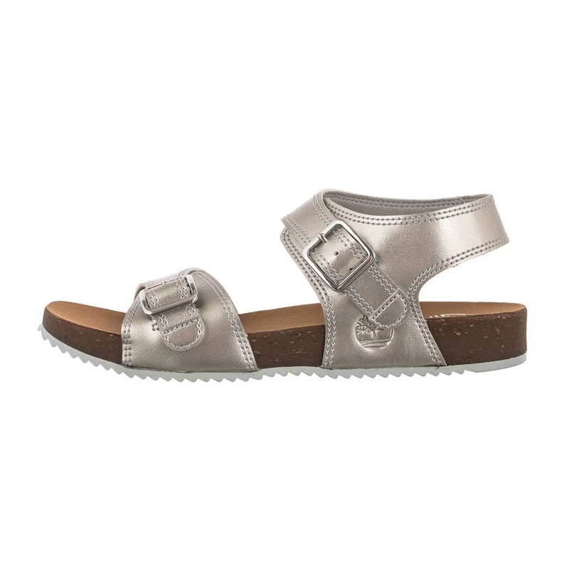 Timberland Castle Island Backstrap Silver Metallic 0A4341 040 (TI97-a) sandals