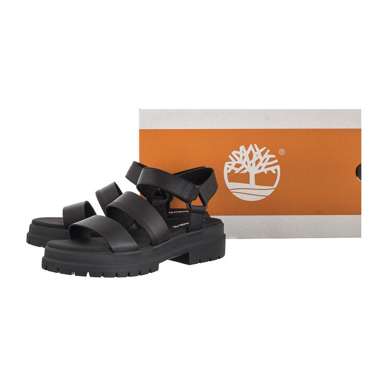 Timberland London Vibe Ankle Strap Sandal Black Full Grain 0A29MV 001 (TI102-a) sandales