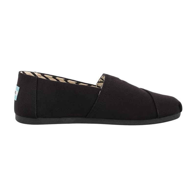 Toms Alpargata Black/Black Recycled Cotton Canvas 10017670 (TS19-b) čības