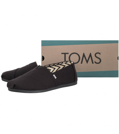 Toms Alpargata Black/Black Recycled Cotton Canvas 10017670 (TS19-b) čības