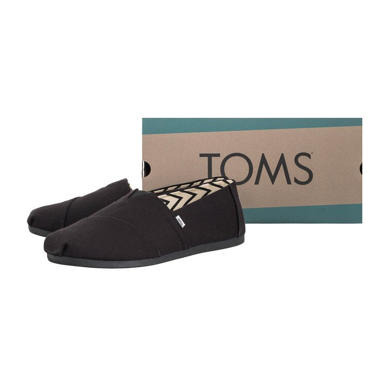 Toms Alpargata Black/Black Recycled Cotton Canvas 10017670 (TS19-b) čības