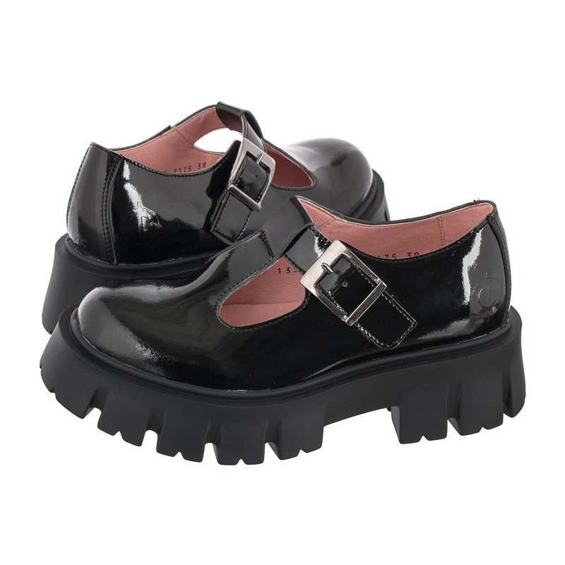 Altercore Jane Vegan Black Patent (AL88-b) kurpes