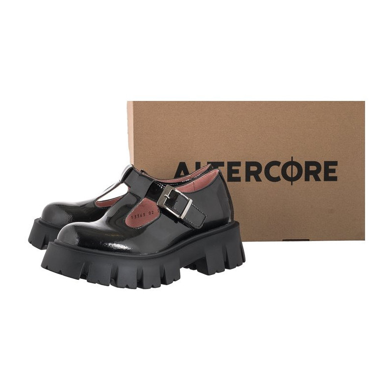 Altercore Jane Vegan Black Patent (AL88-b) kurpes