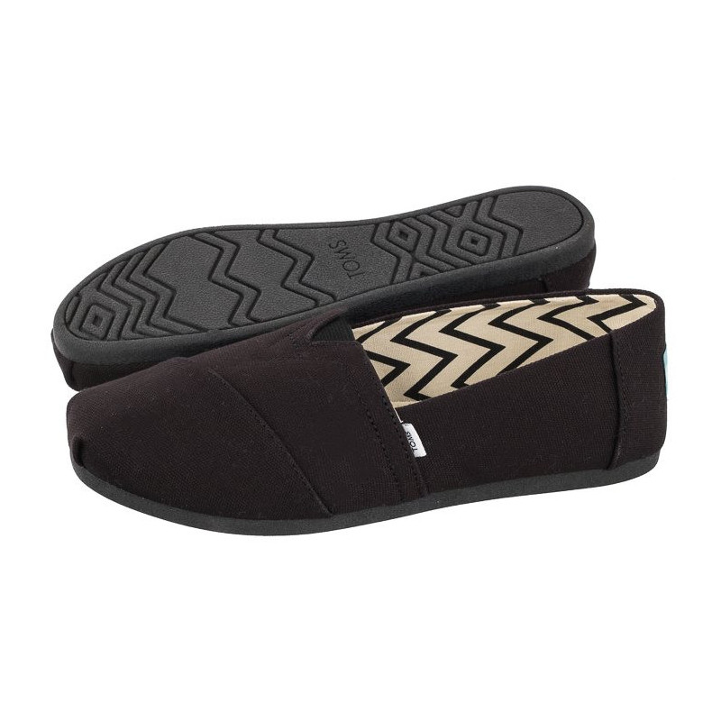 Toms Alpargata Black/Black Recycled Cotton Canvas 10017716 (TS21-a) sportiniai bateliai