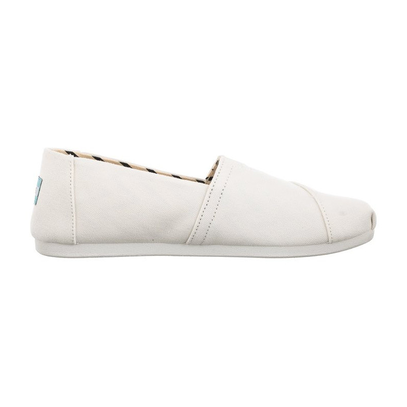 Toms Alpargata White Recycled Cotton Canvas 10017739 (TS21-b) kurpes