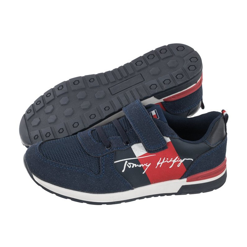 Tommy Hilfiger Low Cut Lace-Up Velcro Sneaker Blue T1B4-32234-1040 800 (TH435-a) spordijalatsid