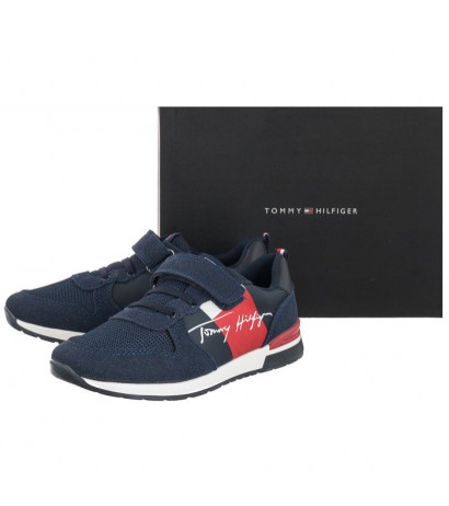 Tommy Hilfiger Low Cut Lace-Up Velcro Sneaker Blue T1B4-32234-1040 800 (TH435-a) spordijalatsid