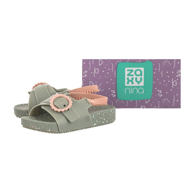 Zaxy Nina Flor Slide Baby 18430/91176 Zielone (ZA138-a) sandals