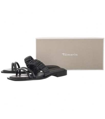 Tamaris Czarne 1-27110-28 001 Black (TM383-a) Sieviešu apavi/Flip Flops