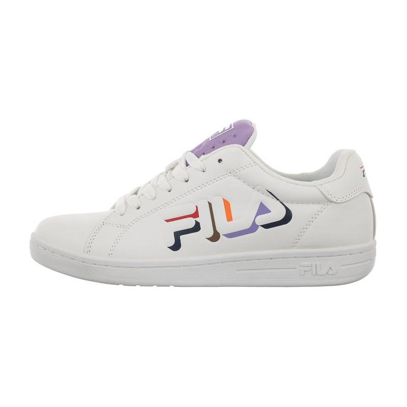 Fila Crosscourt 2 NT Logo Low Wmn White-Purple Rose FFW0021.13065 (FI83-a) sportiniai bateliai