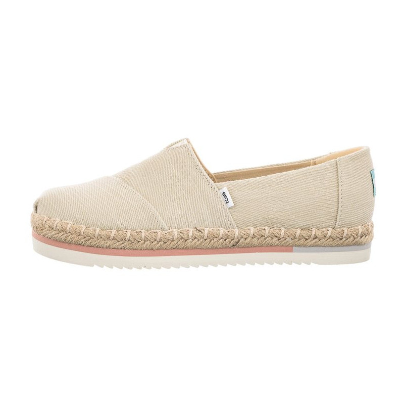 Toms Alpargata Platform Rope Natural Heavy Twill 10017830 (TS26-a) sportiniai bateliai