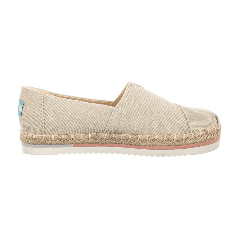 Toms Alpargata Platform Rope Natural Heavy Twill 10017830 (TS26-a) sportiniai bateliai