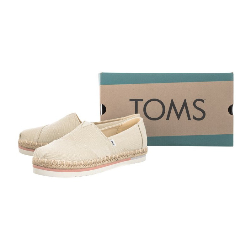 Toms Alpargata Platform Rope Natural Heavy Twill 10017830 (TS26-a) sportiniai bateliai