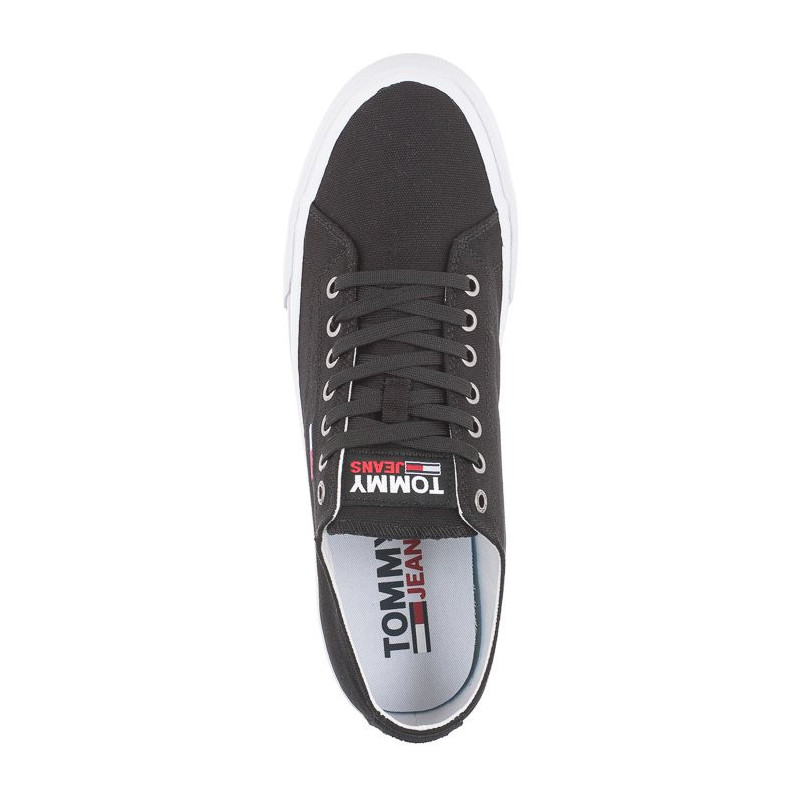 Tommy Hilfiger Long Lace Up Vulc EM0EM00659-BDS Black (TH208-a) apavi