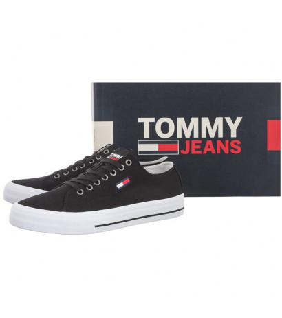 Tommy Hilfiger Long Lace Up Vulc EM0EM00659-BDS Black (TH208-a) apavi