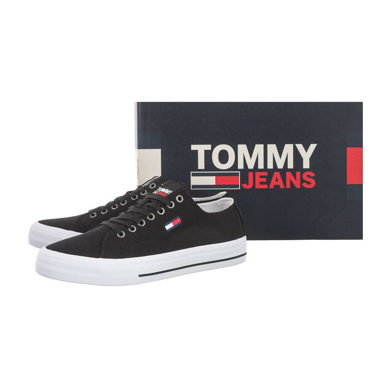 Tommy Hilfiger Long Lace Up Vulc EM0EM00659-BDS Black (TH208-a) apavi