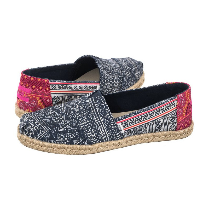 Toms Alpargata Rope Indigo Floral Hmong Print 10016263 (TS28-a) kurpes