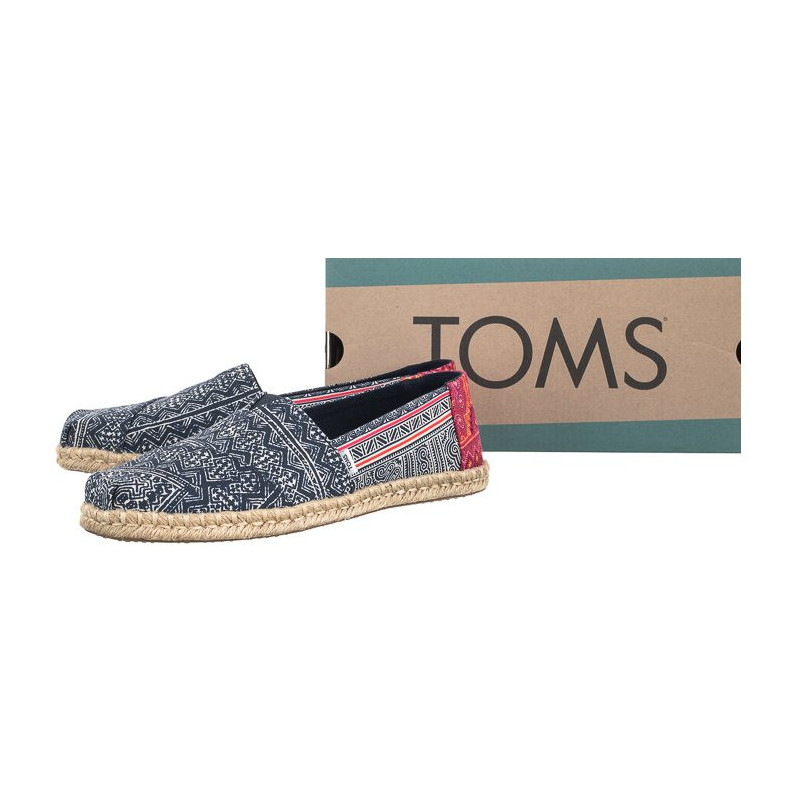 Toms Alpargata Rope Indigo Floral Hmong Print 10016263 (TS28-a) kurpes