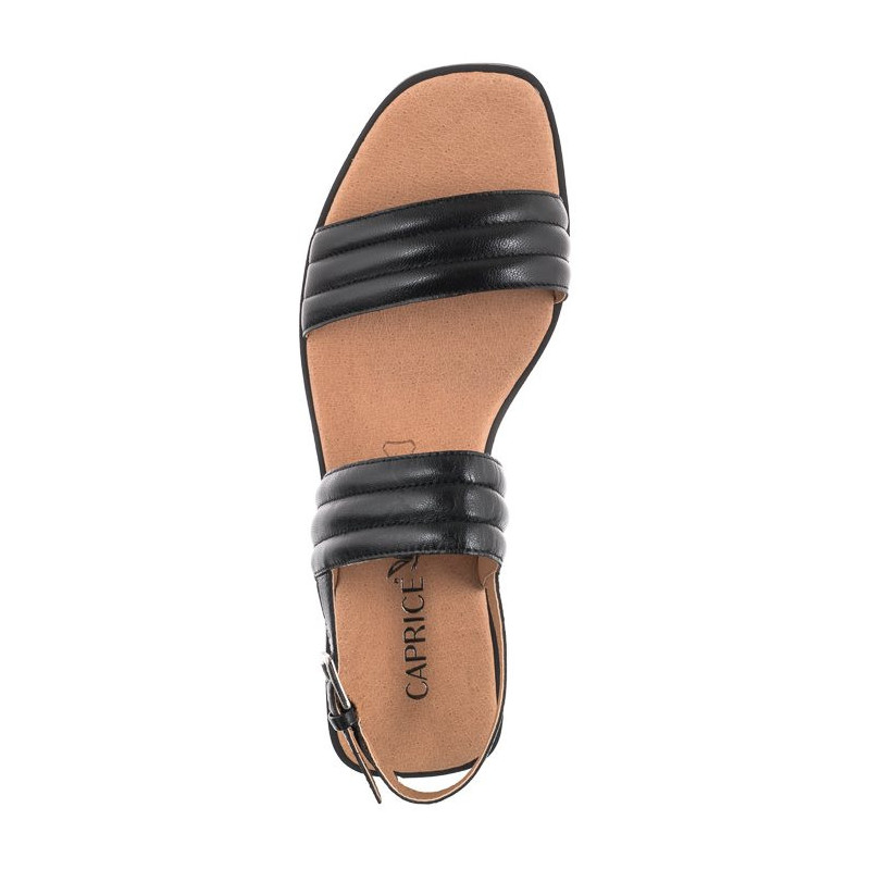 Caprice Czarne 9-28105-28 022 Black Nappa (CP323-a) sandals