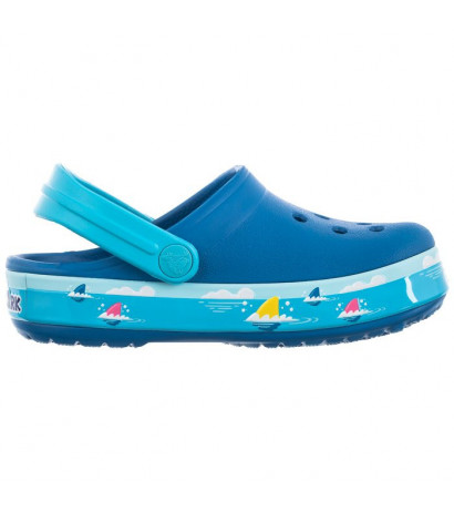 Crocs Fl Baby Shark Band Clog T Bright Cobalt 207066-4JL (CR243-a) čības