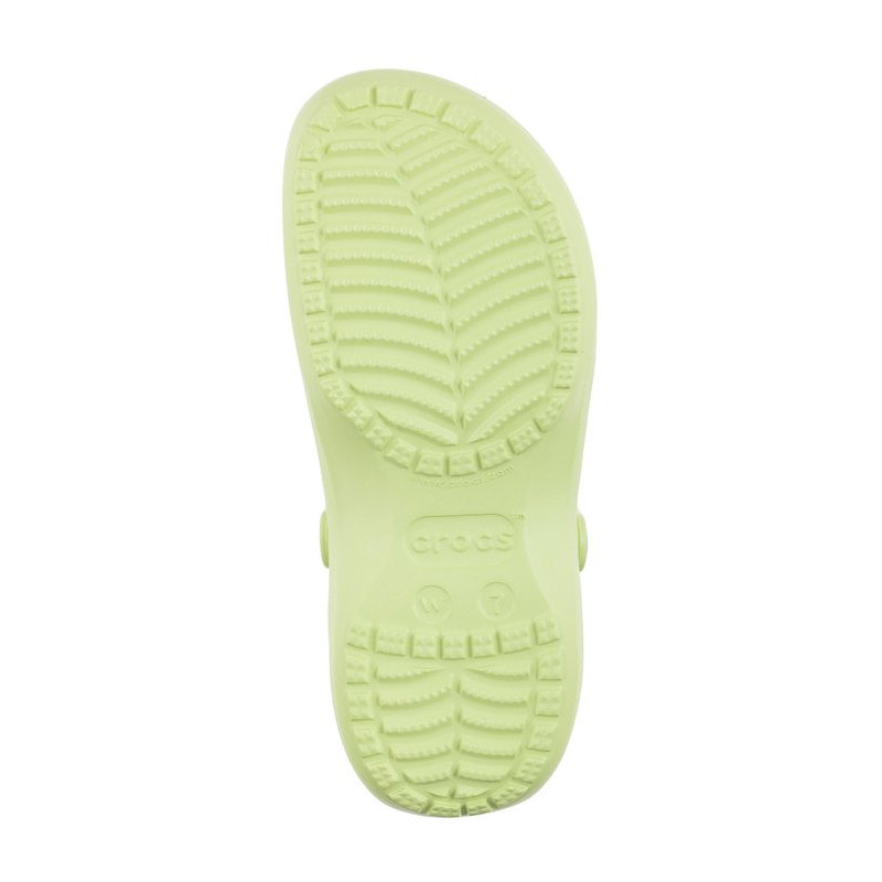 Crocs Classic Platform Clog W Celery 206750-335 (CR211-b) Women's Shoes/Flip Flops